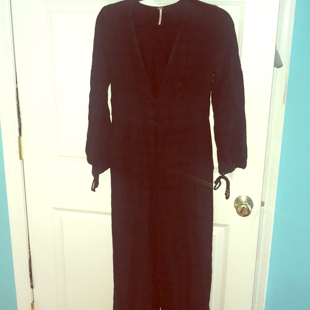 Free people flare leg jumpsuit